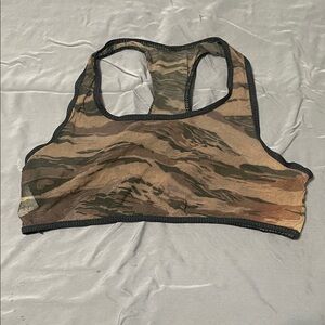 Camo Pattern Sports Bra